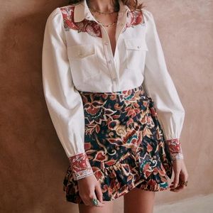 Sezane Come skirt size 34